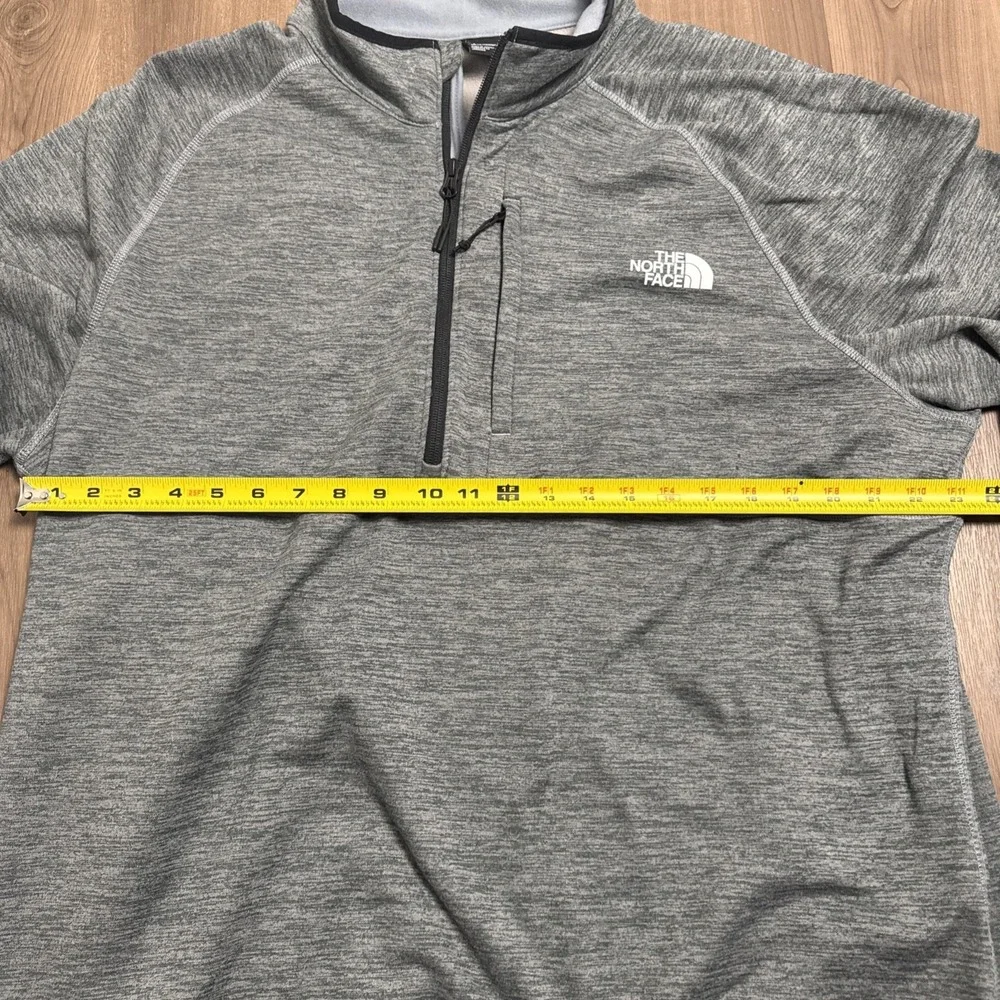 The North Face Pullover Mens 2XL Gray Stretch Fleece Quarter Zip Hiking NF0A5G9W